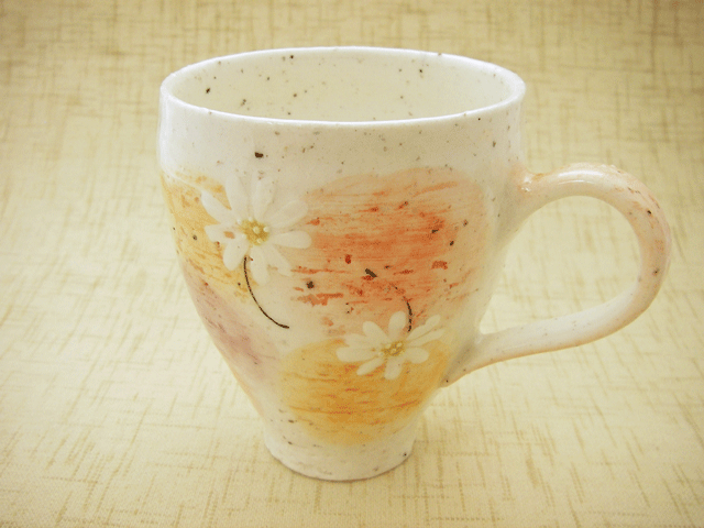和食器 マグカップ マグ 花柄 アウトレット特価 かわいい色合い 色絵化粧マグカップ