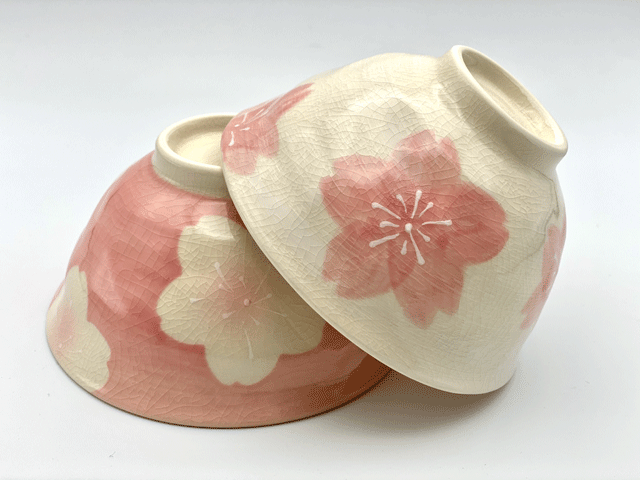 紅桜　ご飯茶碗