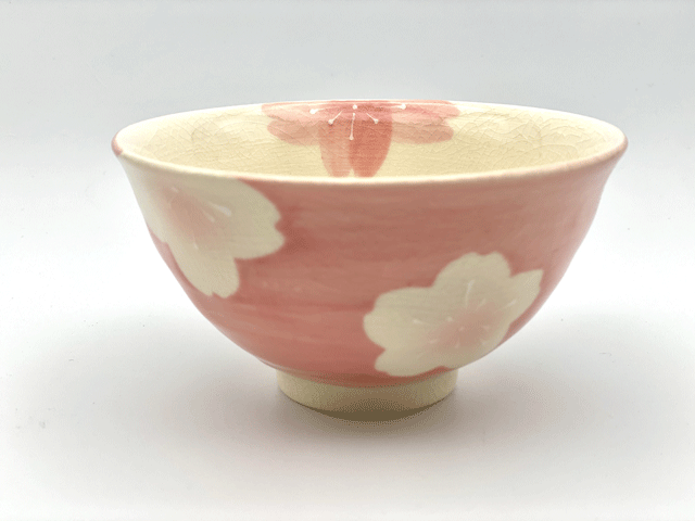 紅桜　ご飯茶碗（紅）
