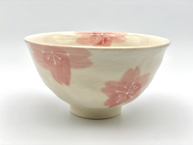 紅桜　ご飯茶碗（白）