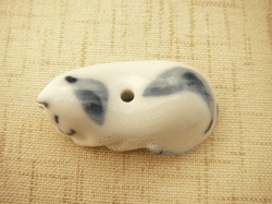 【猫雑貨　猫香立】眠り猫ちゃん香立て（ブルー）