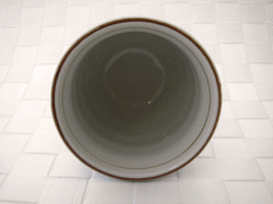 福猫 ひねり湯呑(青)