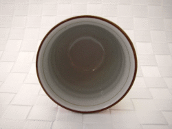 福猫 ひねり湯呑(赤)