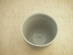 のほほん猫 湯呑(緑)