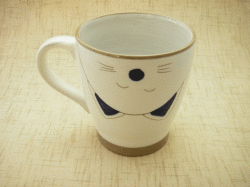 彩猫　マグカップ(青）