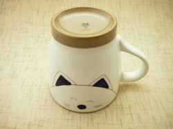 彩猫　マグカップ(青）