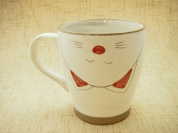 彩猫　マグカップ(紅）