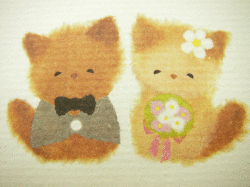 【猫雑貨 御祝儀袋 のし袋】なごみねこ のし袋 「ご結婚おめでとう」