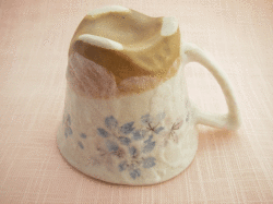 平安桜　コーヒー碗（ブルー）