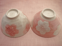 紅桜 組飯碗セット
