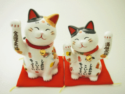 彩絵 めでたづくし招き猫